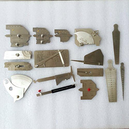 Welding Tool Kit Welding Measure Gauge Combine Suit 16 Piece/Set test ulnar welder inspection welding gauge - Image 2