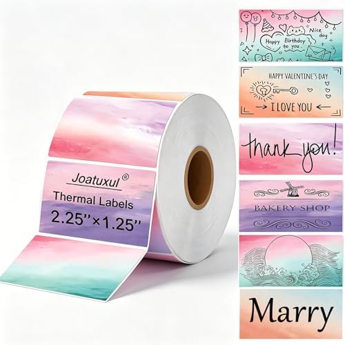 2.25 x 1.25 Thermal Labels, Self-Adhesive Address Shipping Barcode Thermal Stickers,Thermal Printer Labels Compatible with Rollo & Zebra & MUNBYN, 800 Labels for Printer, Nebula by Joatuxul
