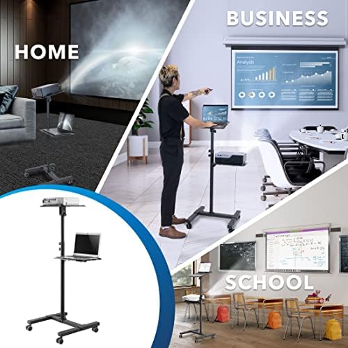 Mount-It! Projector Cart with Wheels, 36-57.5", 88 lbs - Image 2