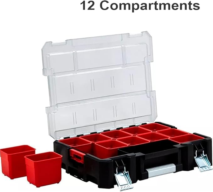 Deep Tray Organizer Box – Heavy-Duty Tool Storage Case - Image 3