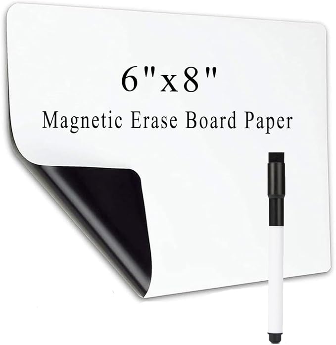 Small Magnetic Dry Erase Board Sheet by Betorcy