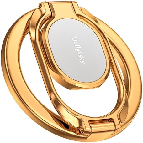 Doflyesky Magnetic Phone Ring Grip Holder, Dual-Sided Magnetics Adjustable Gym Finger Ring Grip Kickstand, Removable Phone Grip, for iPhone, iPad and Smartphones by Doflyesky