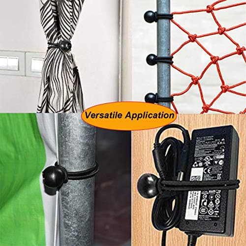 Ball Bungee Cords, 50 Packs, 6Inch Black Tie Down Cords for Tarp, Canopy Shelter, Wall Pipe, UV Resistant - Image 5