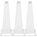 BESEA 3 Pack 28" Bright White Traffic Safety Cones by BeSea