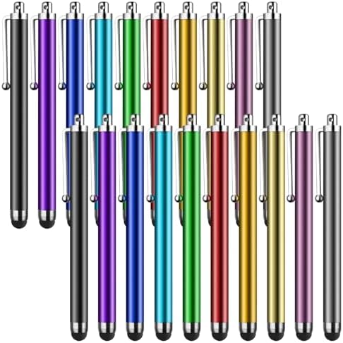 Stylus Pens for Touch Screens,SLKIJDHFB 20 Pack Universal Capacitive Touch Screen Pens for iPad,Tablets,Samsung Galaxy,Smartphones,All Universal Touch Screen Devices by Unknown