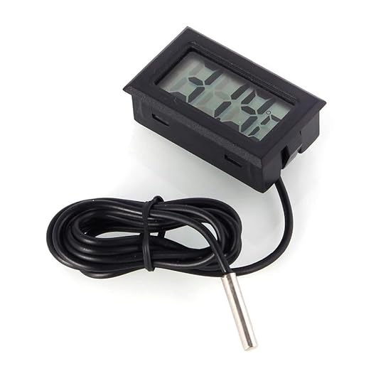 Black Digital LCD Thermometer Temperature Monitor - Image 3