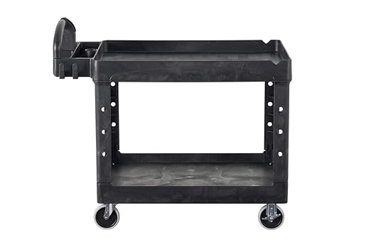 Rubbermaid Commercial Products 2-Shelf Utility/Service Cart, Lipped Shelves - Image 21