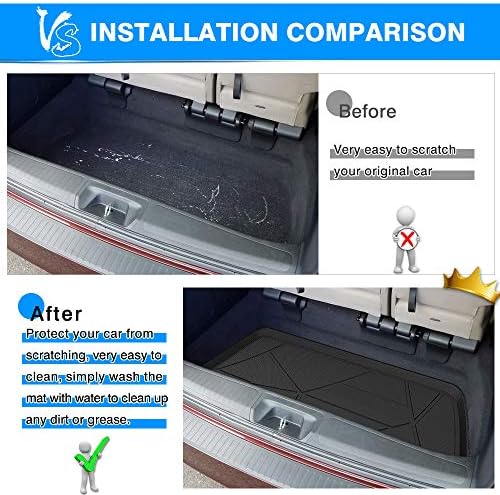 Cartist Cargo Liner Fits for Honda Odyssey 2018-2026, All Weather Trunk Mat for Odyssey Accessories, Heavy Duty Car Mats, Car Accessories - Image 4