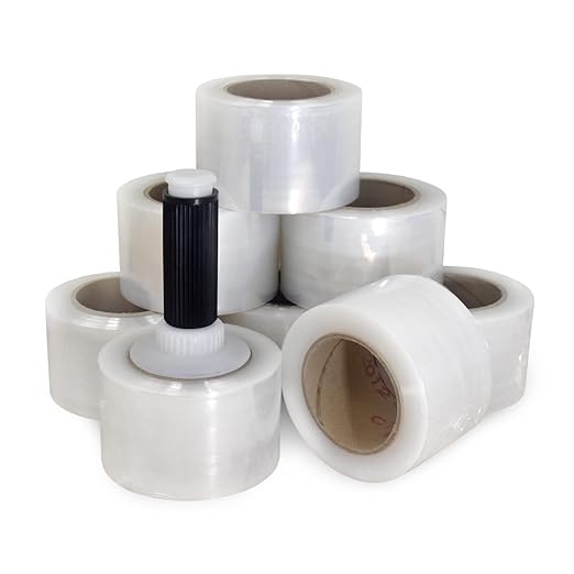 IDL Packaging F-31-8 Packaging 3" x 1000' Hand Bundling Stretch Film by IDLPackaging