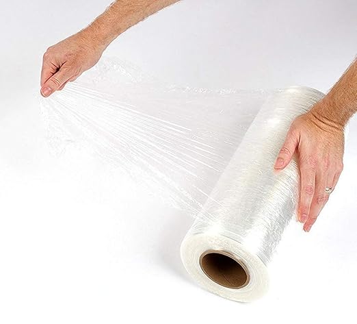 APQ 4 rolls of Cast Hand Stretch Film 12" x 1500'. Hand Stretch Wrap, 80 Gauge - Image 7