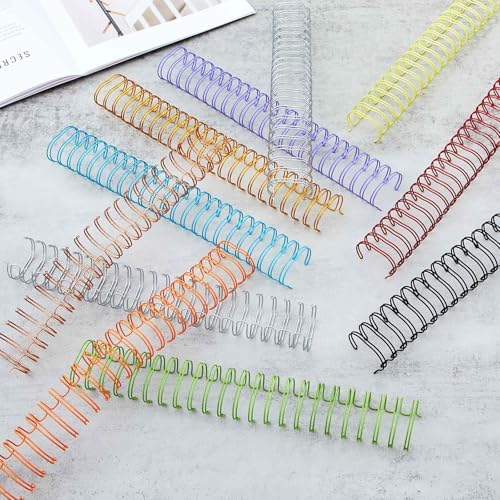 MorningRo 50 Pcs 1 Inch Metal Double Loop Binding Wires Bulk - Image 5