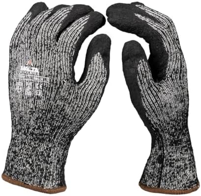 Malta Dynamics Cut Resistant Safety Gloves, 12 Pack Insulated Work Gloves, ANSI Cut Level A4, Comfortable Fit, PPE, Touchscreen Compatible, OSHA/ANSI/ISEA Compliant, XLarge, Extra Large by MaltaDynamics