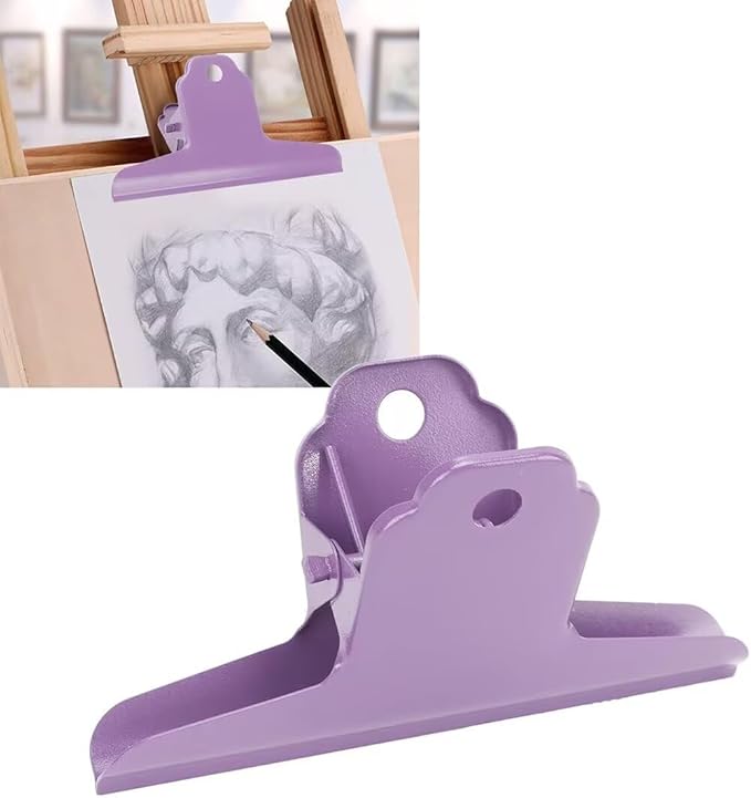 2PCS Extra Large Binder Clips Metal Bulldog Clips Large Paper Clamps Holder - Image 2