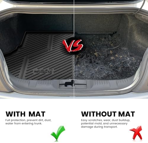 LASFIT Cargo Mat for Ford Mustang 2015-2023 with or Without Subwoofer - Image 4