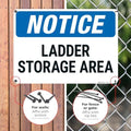 OSHA Notice Ladder Storage Area Sign, by SigoSigns