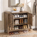 VASAGLE Shoe Storage Cabinet, 3‑Tier with Height‑Adjustable Shelves by VASAGLEbySONGMICSHOME
