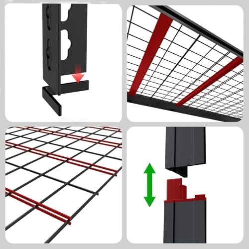 Heavy-Duty Garage Shelving | Metal Garage Storage Racks, 6000-pound capacity; Adjustable Storage Racks for Garage Storage,Multi-Purpose Shelving Unit,84 "H x 61.94 "W x 24 "D (5T-84H*61.94W*24D) - Image 5