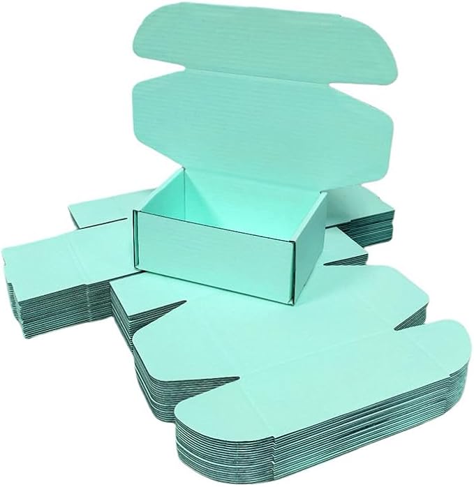 50 Pcs 4.3 x 3.1 x 2 inches Mini Size Corrugated Cardboard Gift Boxes - Image 3