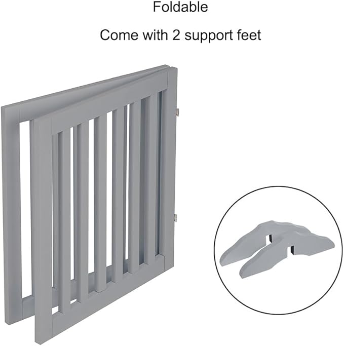 unipaws 24”H Free Standing Pet Gate - Image 4