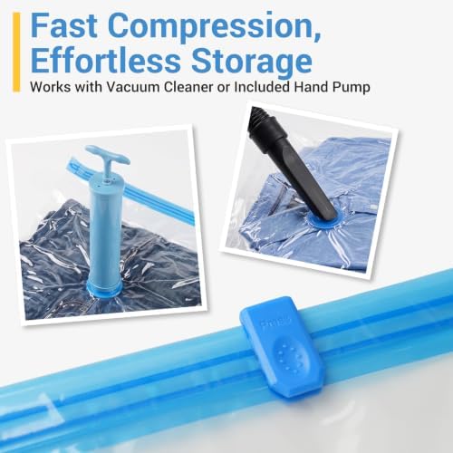 Fygrip 80% Space Saver Vacuum Storage Bags with Hand Pump, 10 Medium - Image 5