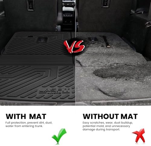LASFIT Trunk Mat with Backrest Mat for GMC Acadia 2017-2023 - Image 4