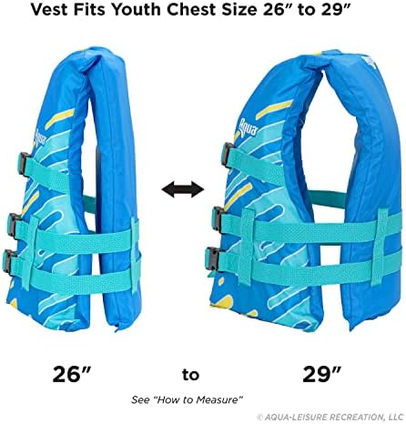 Aqua Oceans 7 Life Jacket for Kids - US Coast Guard Approved Life Vest for Infant, Child & Youth Boys and Girls, Open-Side PFD for Boating, Swimming & Water Sports - Image 2
