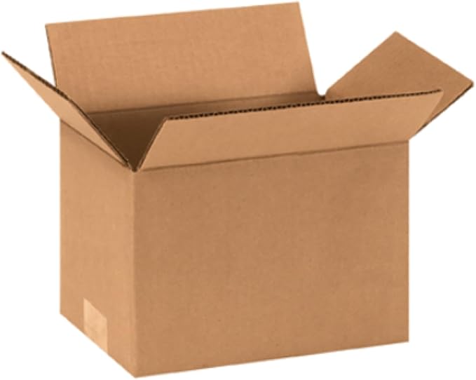 Secure Seal - 8x6x6 Pack of 100 Corrugated Cardboard Packing Shipping Mailing by Secure+Seal