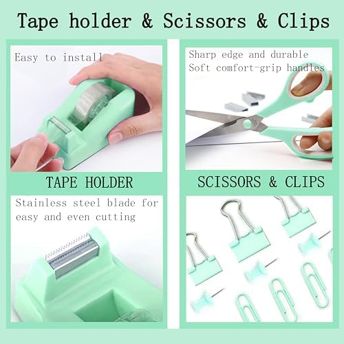 Scindaly Office Desk Accessories 12-Piece & Desk Organizers and Accessories - Image 4