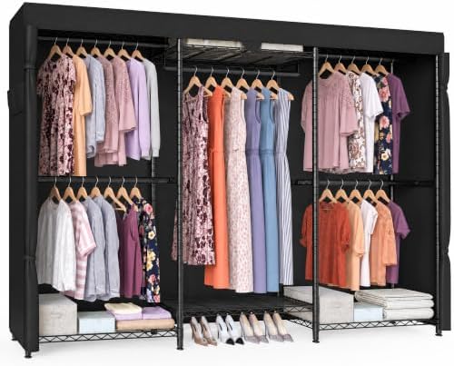 SONGMICS Closet Organizers and Storage, Clothes Rack with Shelves by SONGMICSbySONGMICSHOME