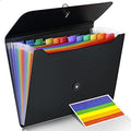 Cesil 13 Pockets Accordian File Organizer with Tabs Expanding File Folder by CesilOfficeSupplies