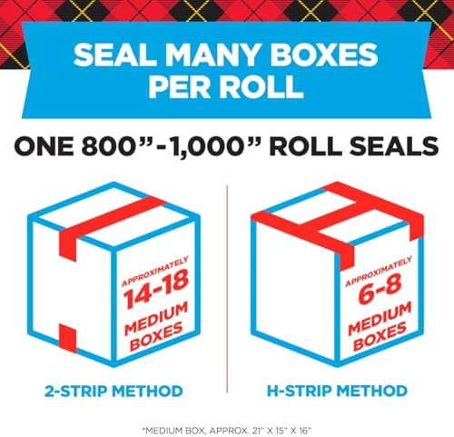 Scotch Heavy Duty Packing Tape, 1.88 in x 800 in, 6 Rolls - Image 3