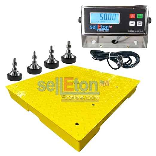 SellEton SL-700-2x2-2.5K 24" x 24" Industrial Floor Scale - Image 2