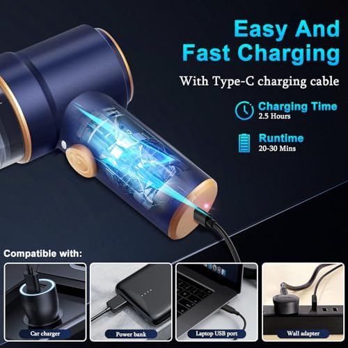 KMM Handheld Car Vacuum Cleaner, Hand Held Vacuum Cleaner and Air Duster - Image 4