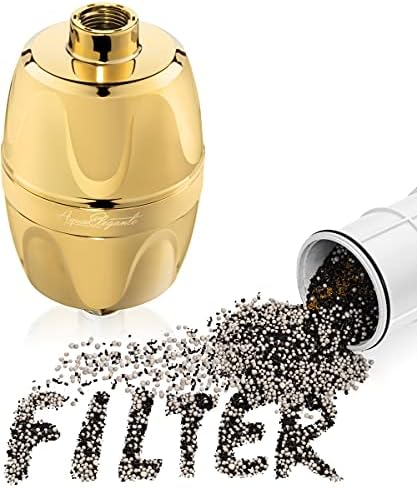 Aqua Elegante Chlorine Shower Water Filter - Polished Brass by AquaElegante