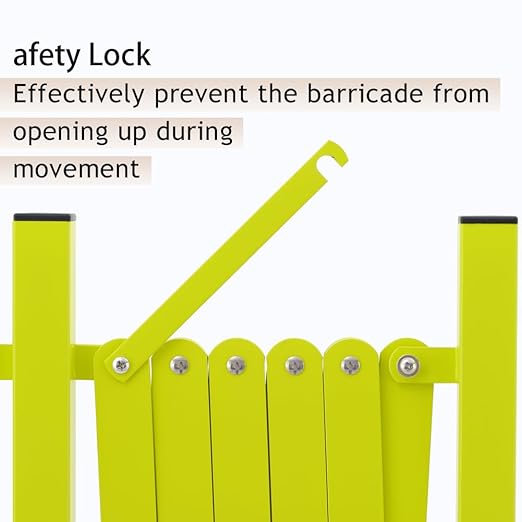 GYMTIME Expandable Metal Barricade, Flexible Mobile Safety Barrier, Folding - Image 2
