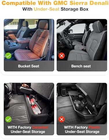 3W Floor Mats & Front Carpet for 2019-2026 Chevy Silverado/GMC Sierra 1500 - Image 3