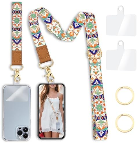 Yonlevres Phone Lanyard Crossbody Strap Wrist Neck Adjustable Women Boho by Yonlevres
