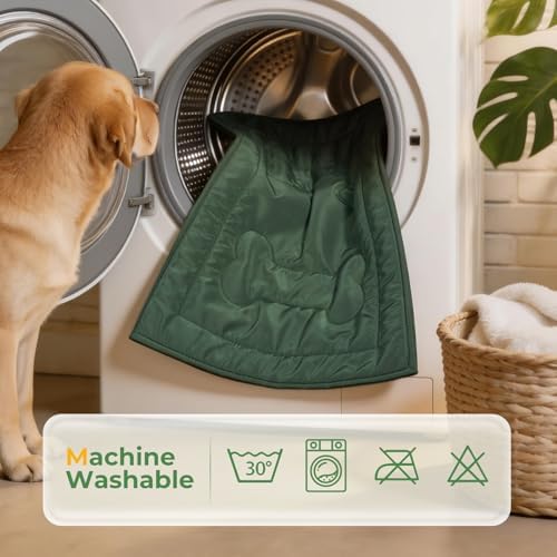 Chew Proof Indestructible Dog Crate Pad,Large (28"x41"),Green - Image 7