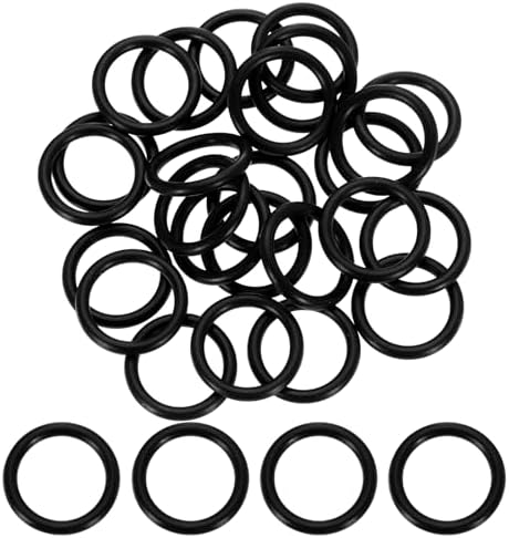 uxcell 100Pcs AS-114 NBR 70A O-Rings 5/8"ID x 3/32"CS/0.612"ID x 0.103"CS by uxcell