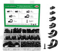 300PCS Nylon R-Type Cable Clips for Cable Management with M4 Screw, 6 Sizes by LuKaiSen