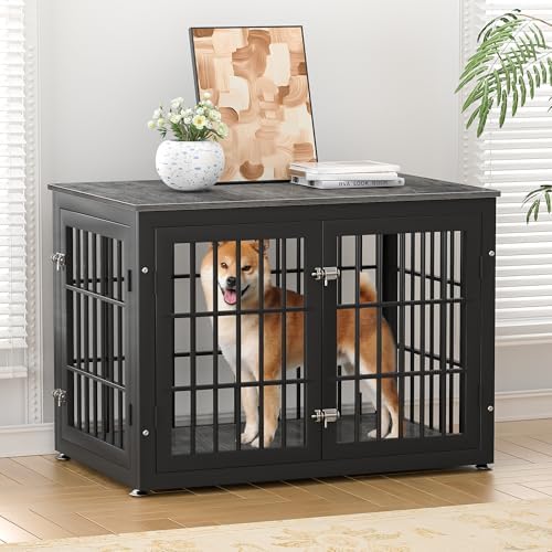 rehomerance 38" Heavy Duty Dog Crate Furniture for Large and Medium Dogs - Image 2