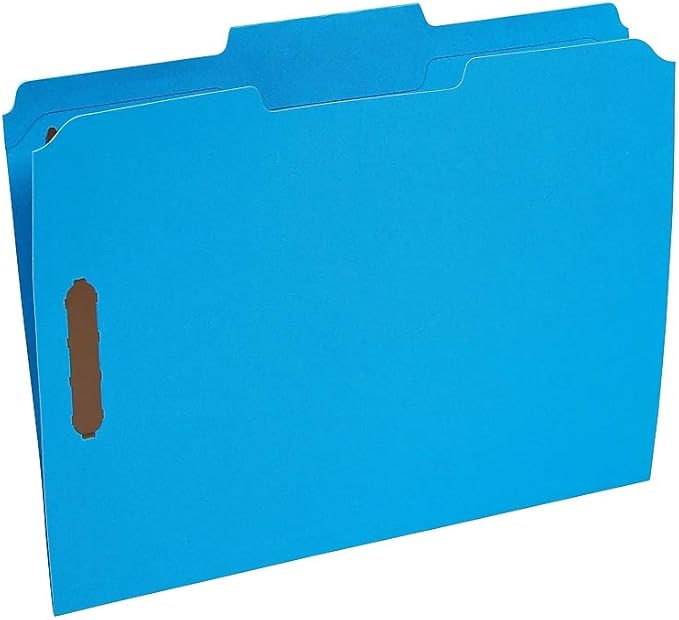 Staples Colored Reinforced Tab Fastener Folders Letter Size Assorted 50/Box - Image 2
