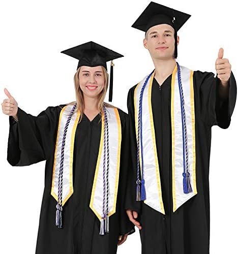GraduationMall Graduation Honor Cords 68" (Kelly/White) - Image 2