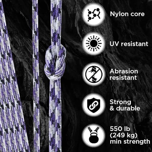 Paracord Rope 550 lb 4mm – Parachute Cord – Utility Camping Rope - Image 3
