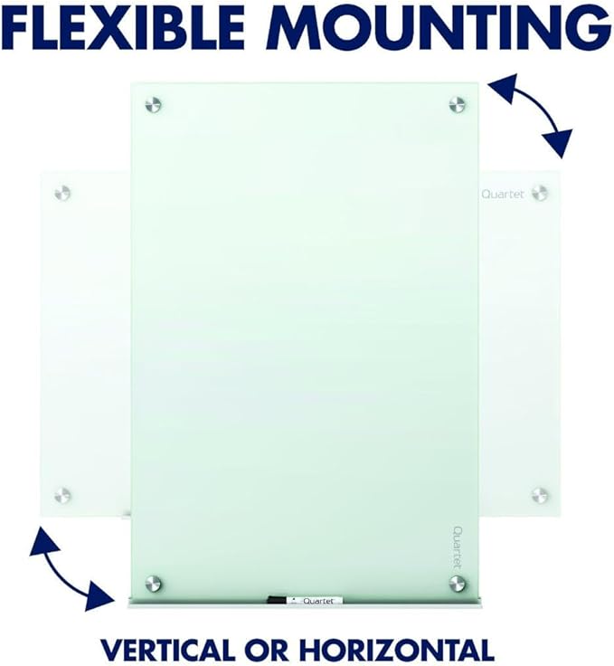 Quartet Whiteboard, Glass Dry Erase Board, Infinity Frameless Mounting - Image 7