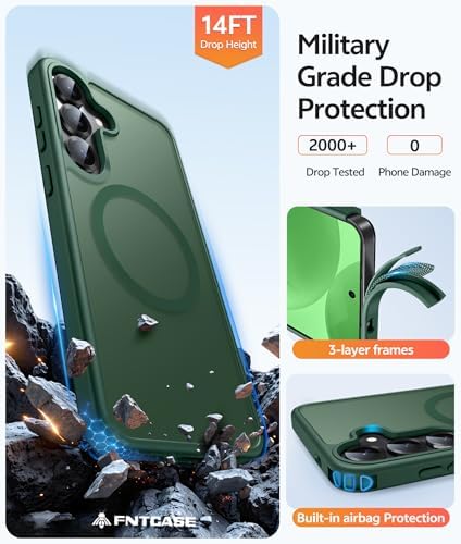 FNTCASE for Samsung Galaxy S25/S24 Case, Fit for Magsafe, Screen Protector - Image 5
