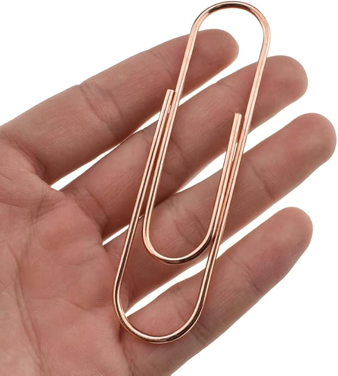 HAHIYO Paper Clips Sturdy 4 inches Length 14 Pack Paperclips Heavy Duty Tight by HAHIYO