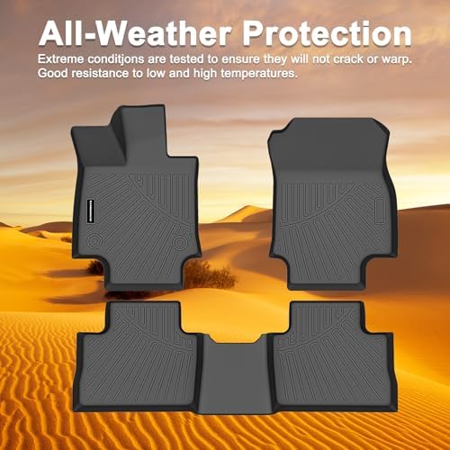 TPE Floor Mats for Toyota RAV4 2019-2025 All Weather Car Floor Liners Fit Toyota RAV4 Accessories Black - Image 6