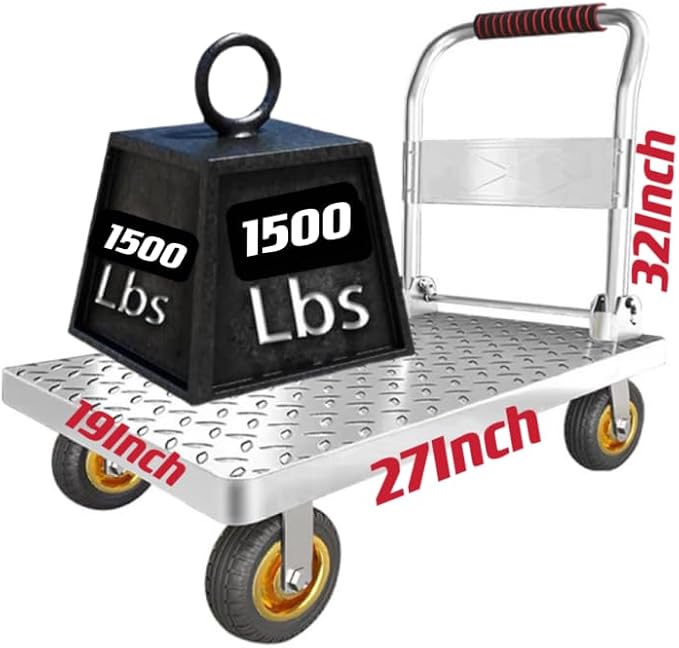 Folding Platform cart Dolly cart Push Cart Dolly Moving Platform - Image 2