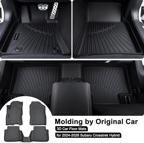TPE Floor Mats for 2024 2025 2026 Subaru Crosstrek All Weather Car Floor Liners Fit Toyota Corolla Accessories Black - Image 2